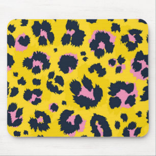 Animal print pattern mouse mat