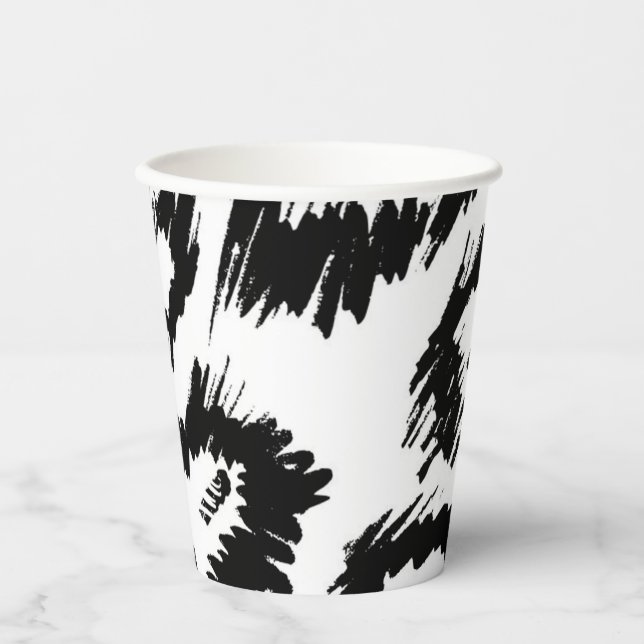 Animal print pattern paper cups (Front)