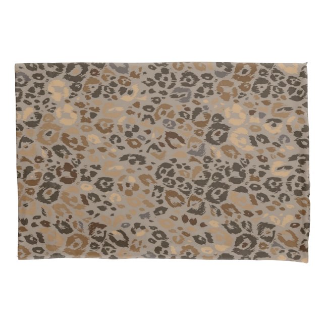Animal print pattern pillowcase (Front)