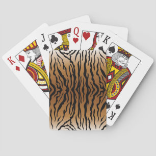 Animal print pattern playing cards