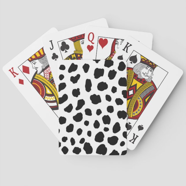 Animal print pattern playing cards (Back)
