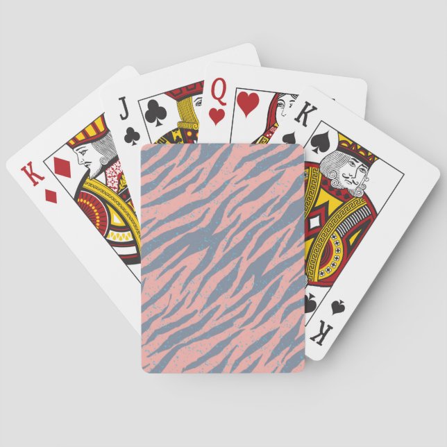 Animal print pattern playing cards (Back)
