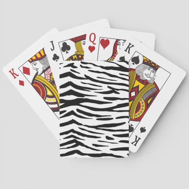 Animal print pattern playing cards (Back)