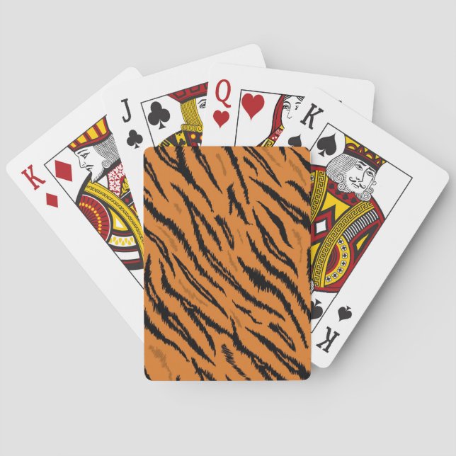 Animal print pattern playing cards (Back)