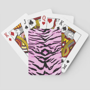 Animal print pattern playing cards