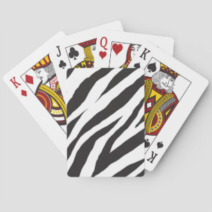 Animal print pattern playing cards