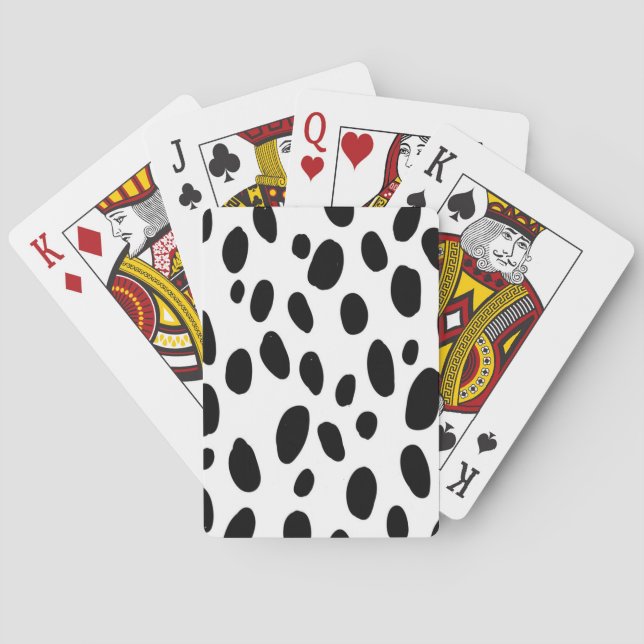 Animal print pattern playing cards (Back)