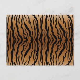 Animal print pattern postcard