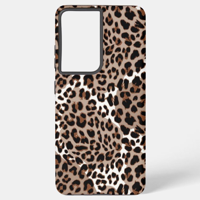 Animal print pattern samsung galaxy s21 ultra case (Back)