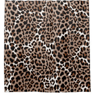 Animal print pattern shower curtain