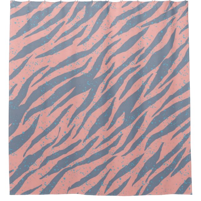 Animal print pattern shower curtain (Front)