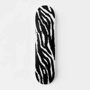 Animal print pattern skateboard