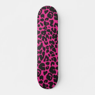 Animal print pattern skateboard