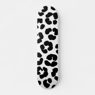 Animal print pattern skateboard