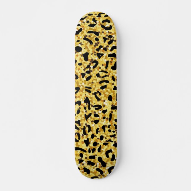 Animal print pattern skateboard (Front)