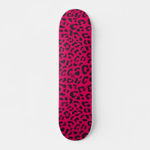 Animal print pattern skateboard