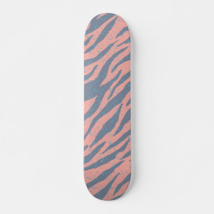 Animal print pattern skateboard