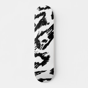 Animal print pattern skateboard