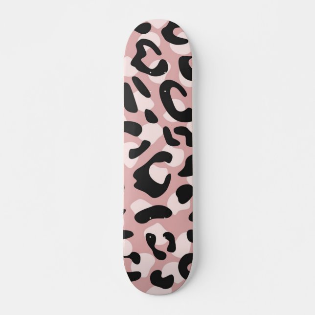 Animal print pattern skateboard (Front)