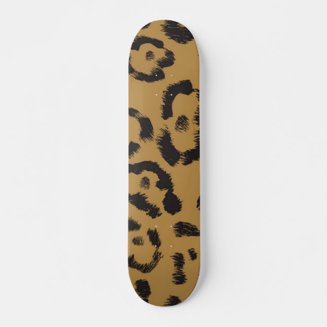Animal print pattern skateboard (Front)