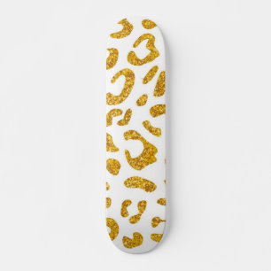 Animal print pattern skateboard