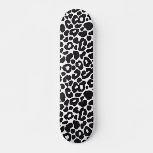 Animal print pattern skateboard