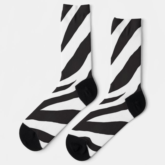 Animal print pattern socks (Left)