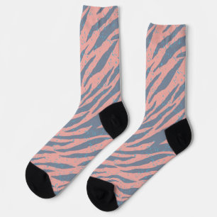 Animal print pattern socks