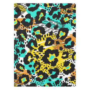 Animal print pattern tablecloth