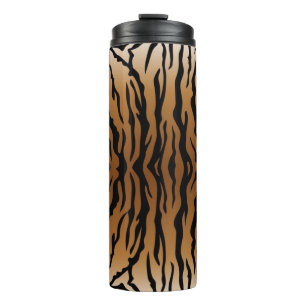 Animal print pattern thermal tumbler