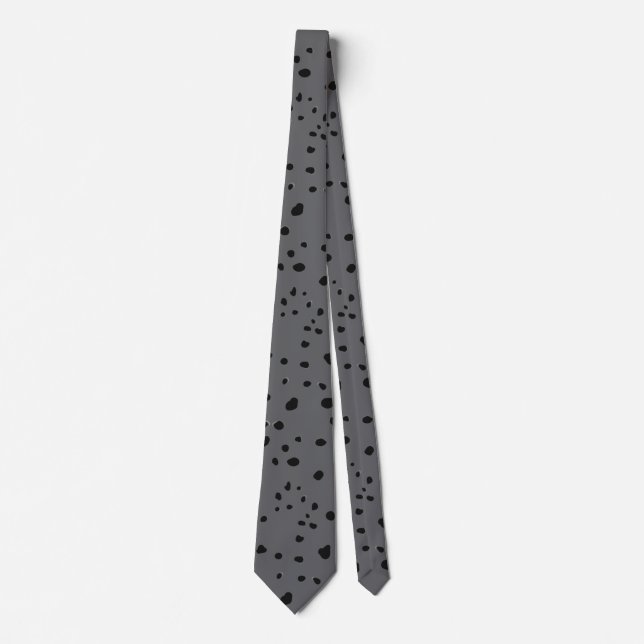 Animal Print Pattern Tie (Front)