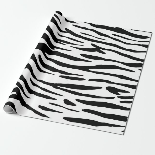 Animal print pattern wrapping paper (Unrolled)