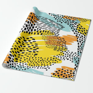 Animal print pattern wrapping paper