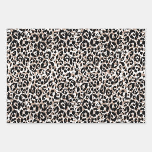 Animal print pattern wrapping paper sheet
