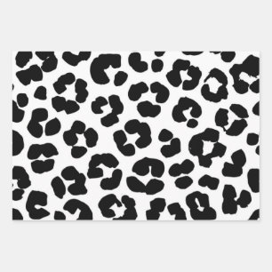 Animal print pattern wrapping paper sheet