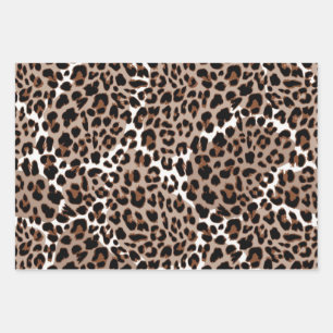 Animal print pattern wrapping paper sheet