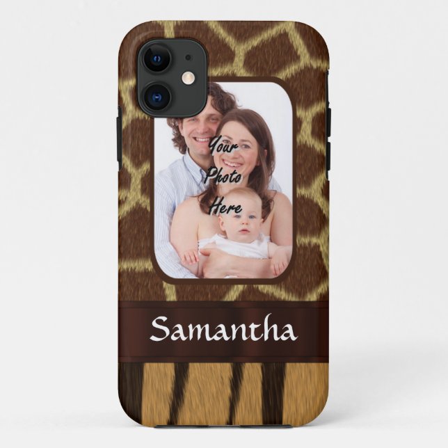 Animal print photo background Case-Mate iPhone case (Back)