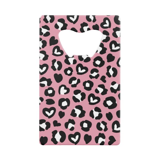 Animal Print, Pink Leopard, Cheetah Spots, Hearts (Front)