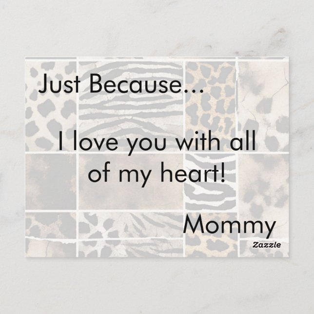 Animal Print - Postcard (Back)