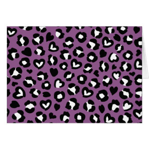 Animal Print, Purple Leopard, Cheetah Spots, Heart