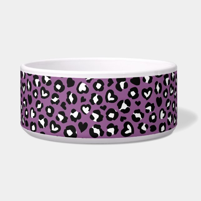 Animal Print, Purple Leopard, Cheetah Spots, Heart (Front)