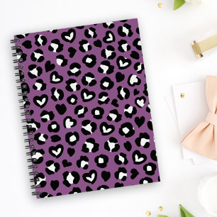 Animal Print, Purple Leopard, Cheetah Spots, Heart Planner