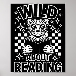 Animal print read a book character kids wild about