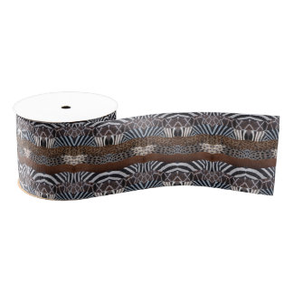 Animal Print Ribbon Grosgrain Ribbon