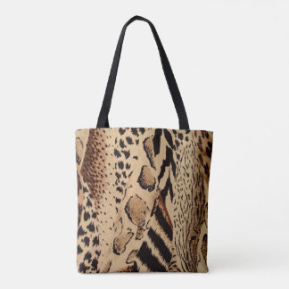 Animal Print Scarf Tote Bag