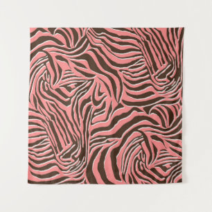 Animal print, seamless zebra pattern. tapestry