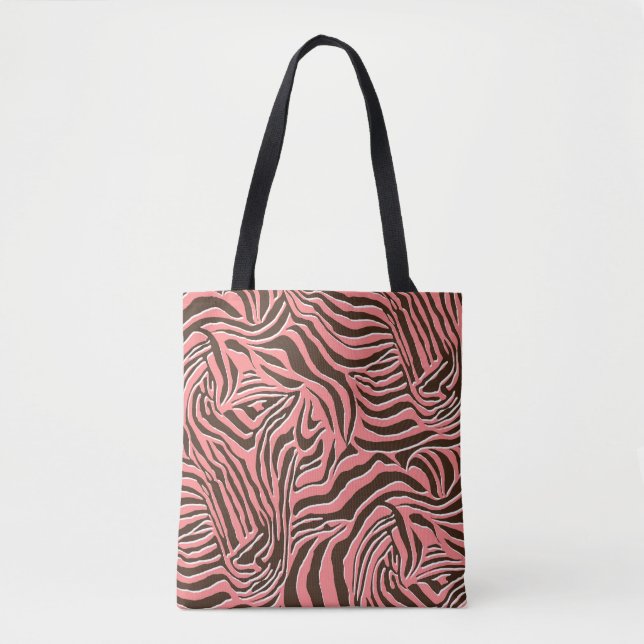 Animal print, seamless zebra pattern. tote bag (Front)