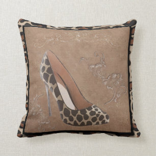animal print shoe pillow, Copyright Karen j Willia Cushion