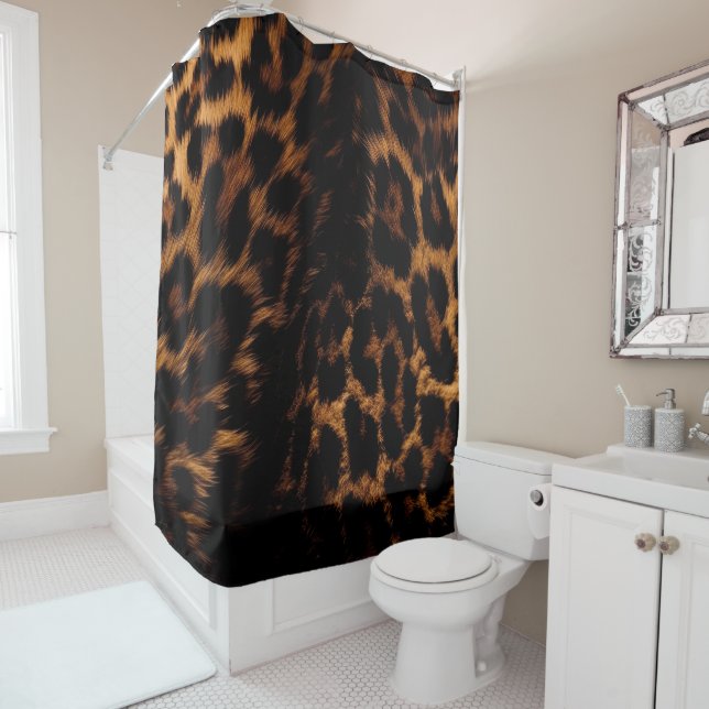 Animal Print Shower Curtain (In Situ)