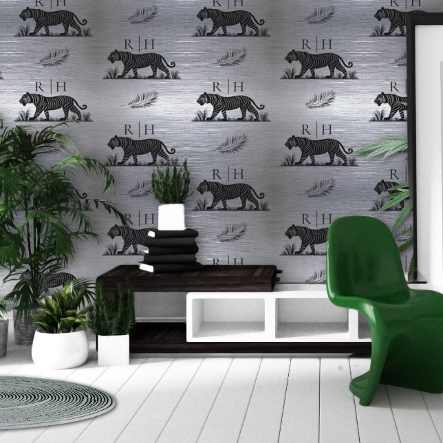 Animal Print Silver Black  Wallpaper (Creator Uploaded)